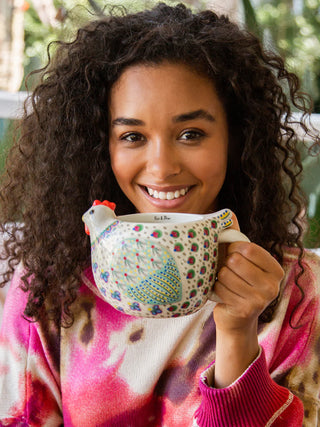 Folk Chicken Mug