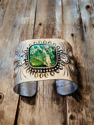 Green Stone Cuff