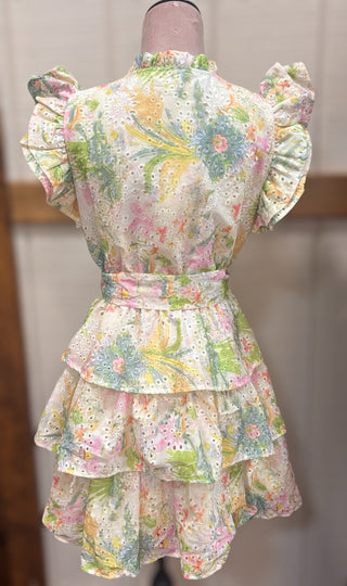 Floral Eyelet Dress