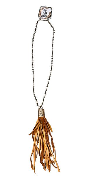 Tobacco Tassel Necklace