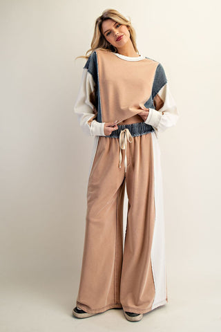 Cinnamon Color Block Pants