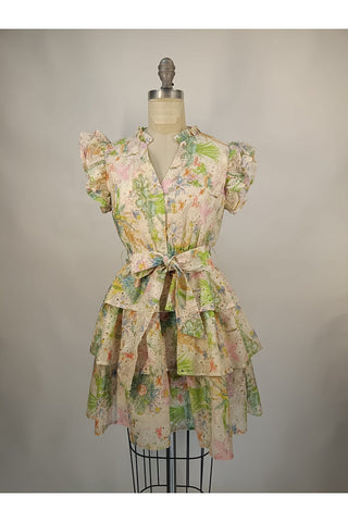 Floral Eyelet Dress