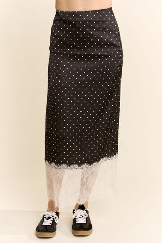 Polka Dot Slip Skirt