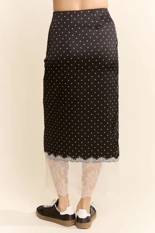 Polka Dot Slip Skirt