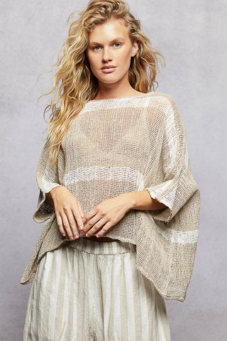 Linen Poncho Top