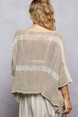 Linen Poncho Top