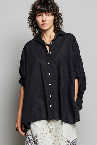 Black Dolman Top