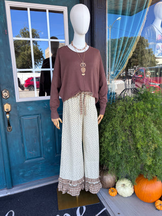 Brown Seam Sweater