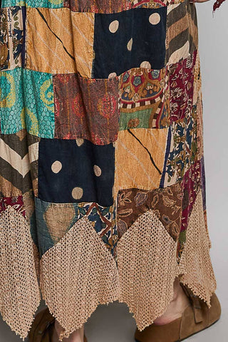 Patchwork Panel Skirt