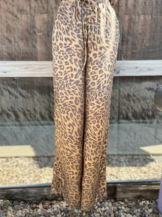 Metallic Leopard Pants