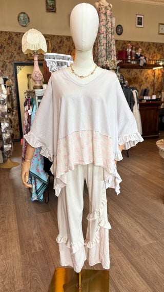 Polka Dot Ruffled Pants