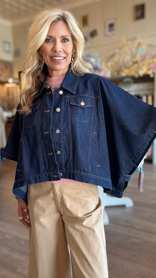 Drape Denim Jacket