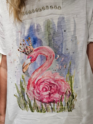 Flamazing Flamingo Top