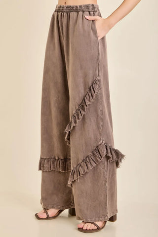 Ash Oak Ruffled Pants