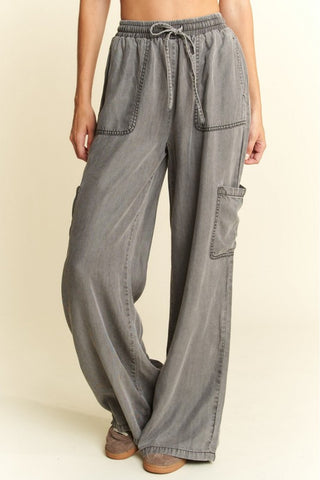 Charcoal Tencel Pants