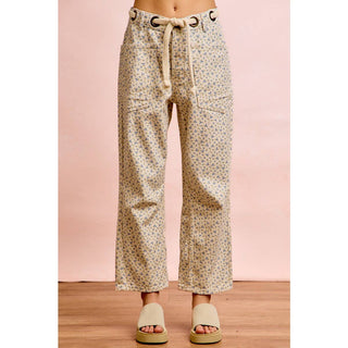 Vintage Blue Floral Pants