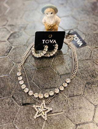 TOVA Layered Star Necklace
