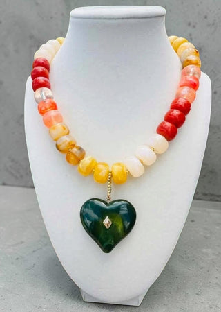 Fall Heart Necklace