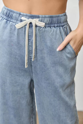 Denim Drawstring Britches