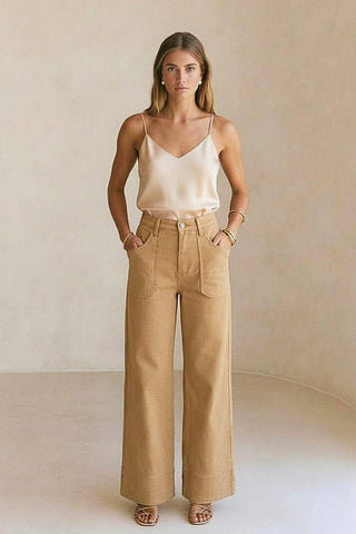 Artemis Camel Palazzo Jeans