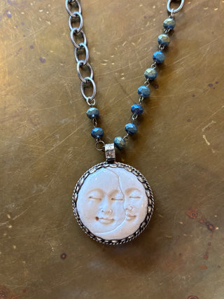 Moon & Sun Tibetan Necklace