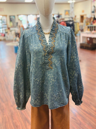 Dirty Denim Top