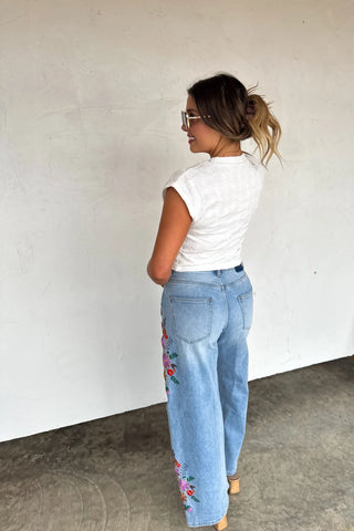 Evie Embroidered Jeans