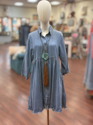 Flowy Chambray Dress