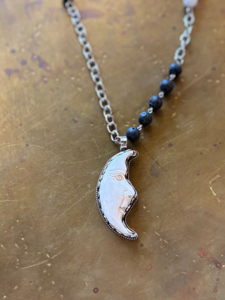 Black & White Tibetan Necklace