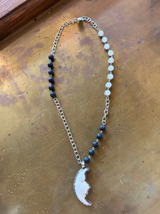 Black & White Tibetan Necklace