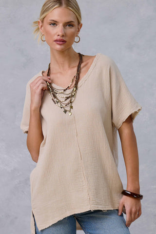 Loose Fit Gauze Top