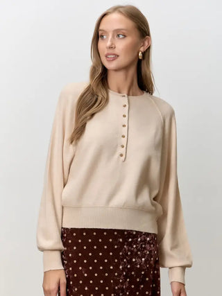 Half Button Up Sweater