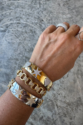 Written in the Stars Bangle-Silver