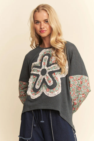 Waffle Flower Top