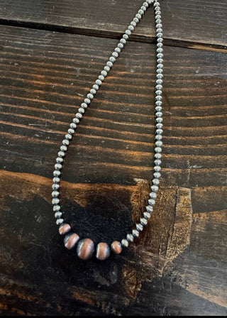 Sterling Silver Pearls with Graduated CopperPearls
