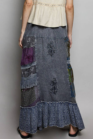 Vintage Washed Ruffle Skirt