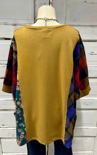 Patchwork Heart Poncho