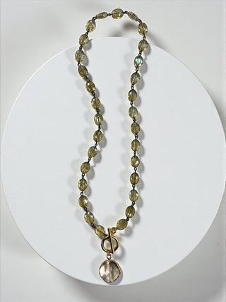 Champagne Oval Necklace