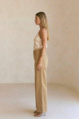 Artemis Camel Palazzo Jeans