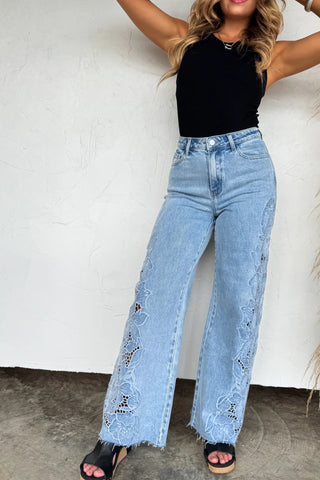 Floral Charm Jeans