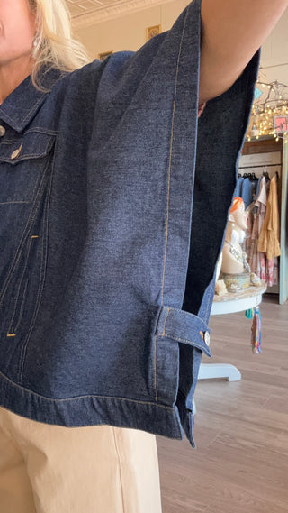 Drape Denim Jacket