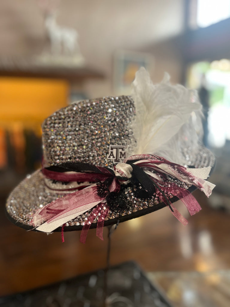 Silver A&M Game Day Hat