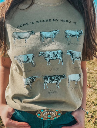 Home Is Where My Herd Is Tee