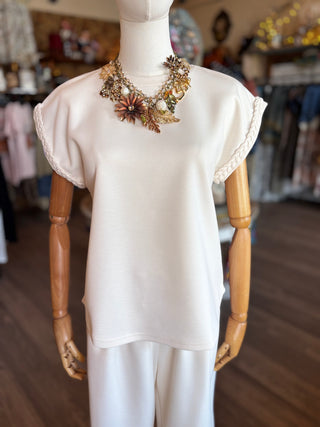 Ivory Road Trip Knit Top