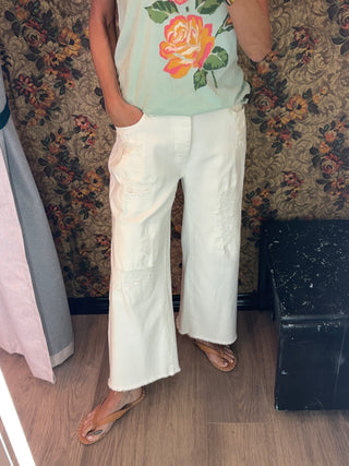 Rustic White Pants