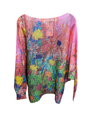Abstract Floral Sweater