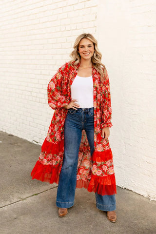 Red Rose Kimono