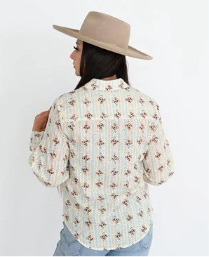 Floral Eyelet Top