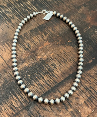 8mm Sterling Pearl Necklace