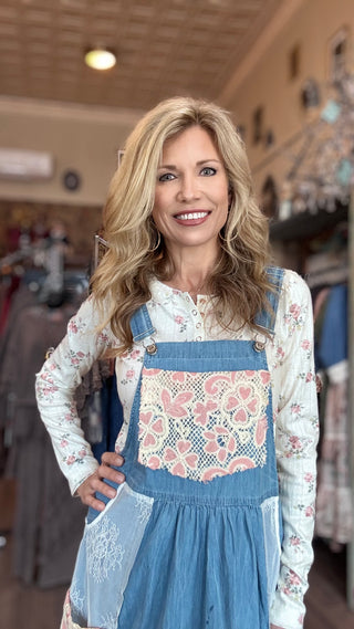 Patchwork Pocket Skirtall Dress